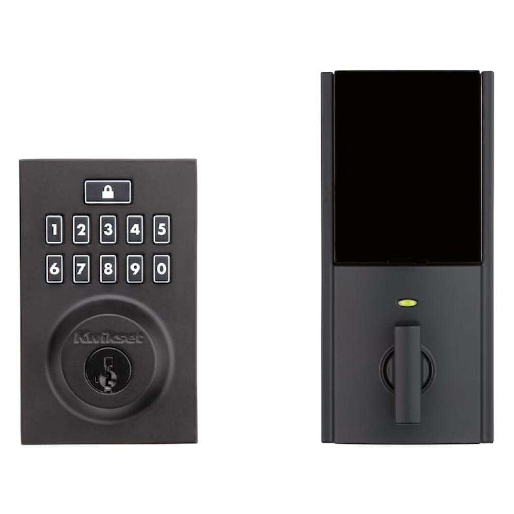 Kwikset Home Connect 914 Traditional Keypad Connected Smart Lock with Z-Wave Technology - Matte Black