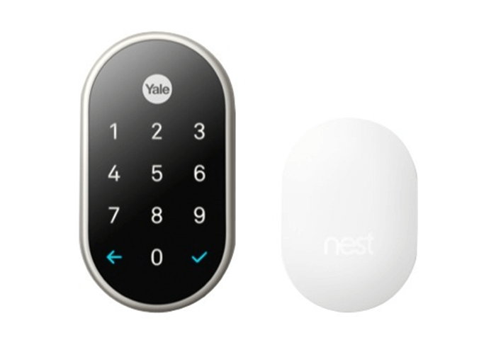 Nest X Yale Lock with Nest Connect - Satin Nickel