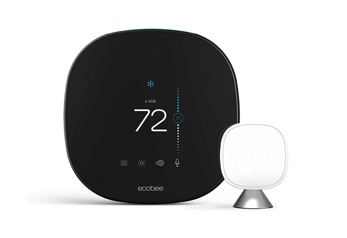 ecobee SmartThermostat with Voice Control - Black