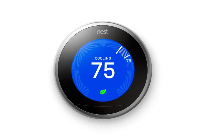 Google Nest Learning Thermostat - Stainless Steel